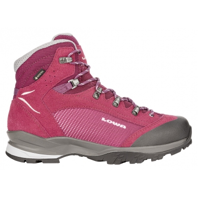 Lowa Hiking Shoes Tucana GTX (Trekking, Split Leather-Textile, Waterproof) Bordeaux/Rose Ladies